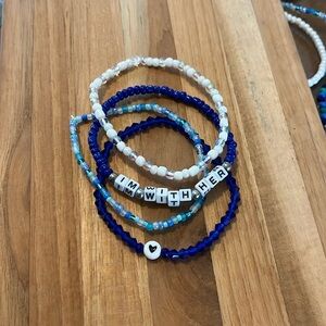 💙I’m with her 💙 bracelet stack